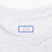 Girly Chic Moderne Personalisierte Namenskleidung Etiketten (Befestigt)