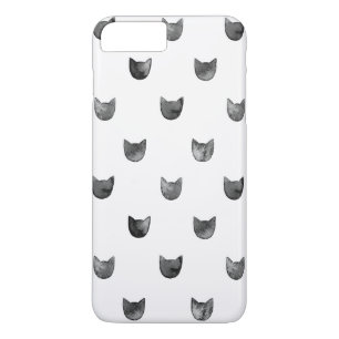 Girly Chic-niedliches Katzen-Muster iPhone 8 Plus/7 Plus Hülle