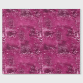 Girly Chic Pink Crinkle Geburtstag Geschenkpapier (Flach)
