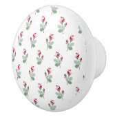 Girly Chic Pink Rosenknospe Keramikknauf (Rechts)