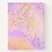 Girly Chic Pink und Gold Glam Notizbuch (Rückseite)