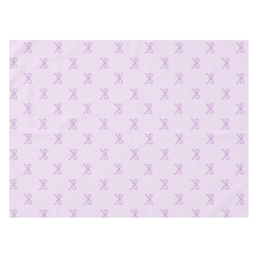 Girly Chic Purple Bow Pattern Spring & Summer  Tischdecke (Vorderseite (Horizontal))
