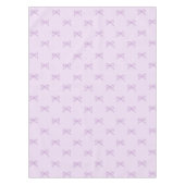 Girly Chic Purple Bow Pattern Spring & Summer  Tischdecke (Vorderseite)