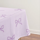 Girly Chic Purple Bow Pattern Spring & Summer Tischdecke (Beispiel)