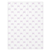 Girly Chic Purple Bow Pattern Spring & Summer  Tischdecke (Vorderseite)