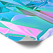 Girly Chic Romantic Soft Blue Ästhetik Poster (Ecke)