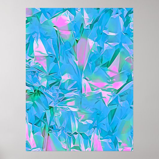 Girly Chic Romantic Soft Blue Ästhetik Poster (Vorne)