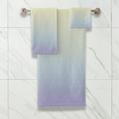 Girly chic unicorn pink purple pastbow badhandtuch set