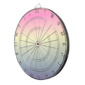 Girly chic unicorn pink purple pastbow dartscheibe (Vorderseite rechts)