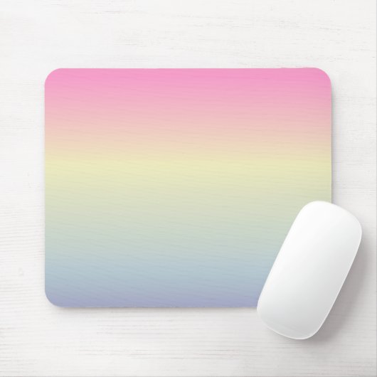 Girly chic unicorn pink purple pastbow mousepad (Mit Mouse)