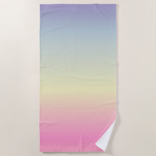 Girly chic unicorn pink purple pastbow strandtuch