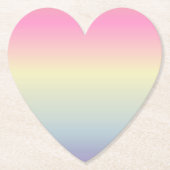 Girly chic unicorn pink purple pastbow untersetzer (Vorderseite)