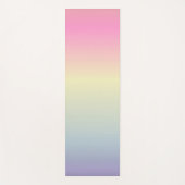 Girly chic unicorn pink purple pastbow yogamatte (Vorderseite)