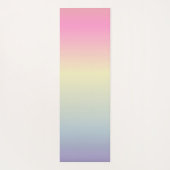 Girly chic unicorn pink purple pastbow yogamatte (Rückseite)