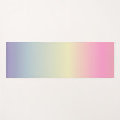 Girly chic unicorn pink purple pastbow yogamatte (Vorderseite (Horizontal))