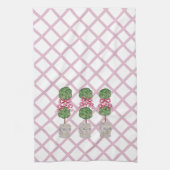 Girly Chinoiserie Ginger Jar Jars Topiary Basket Geschirrtuch (Vertikal)