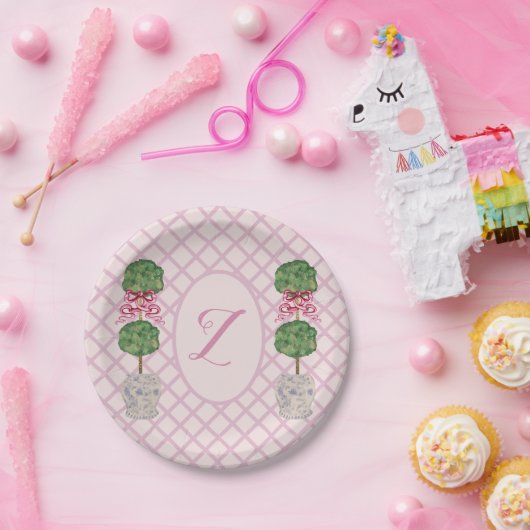 Girly Chinoiserie Ginger Jar Jars Topiary Pappteller (Party)