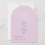 Girly Christian Grey Mauve Lamb Pastel Cross  Einladung (Rückseite)