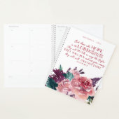 Girly Christlich Bible Verse Isaiah 40 Pink Floral Planer (Anzeige)