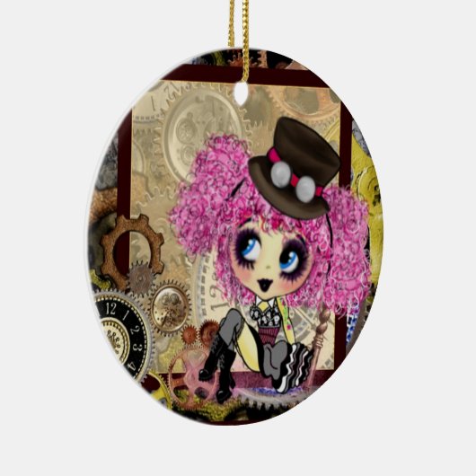 Girly Christmas Keramik Ornament (Rechts)