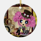 Girly Christmas Keramik Ornament (Vorne)
