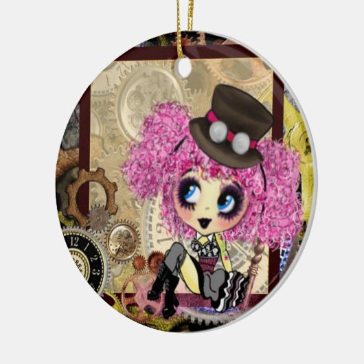 Girly Christmas Keramik Ornament (Links)