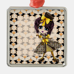 Girly Christmas Ornament Aus Metall