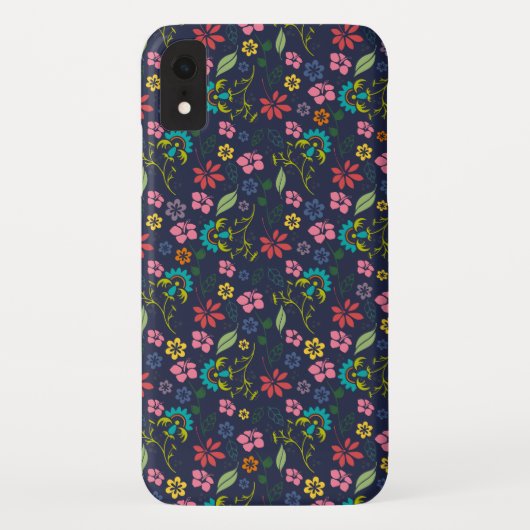 Girly Colorful Boho Spring Blumen Case-Mate iPhone Hülle (Rückseite)