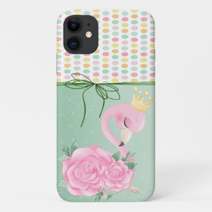 Girly Colorful Buttons, Baby Flamingo Case-Mate iPhone Hülle