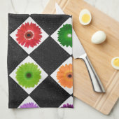 Girly Colorful Daisy Geschirrtuch (Viertel Falte)