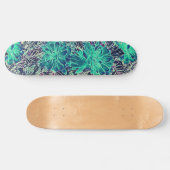 Girly Colorful Floral Urban Street Art Inspiriert Skateboard (Horizontal)