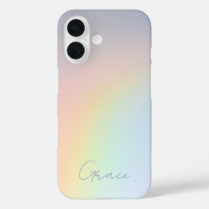 Girly Colorful Ombre Rainbow Glam iPhone 16 Hülle