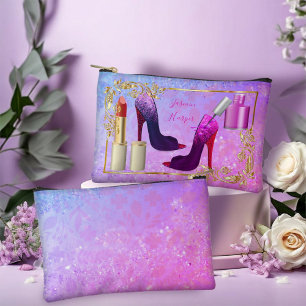 Girly Colorful Pink Fashion Makeup Holder Zubehörtasche