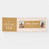 Girly Confetti 2 Foto Glückwunschs Grad Party Bann Banner (Horizontal)