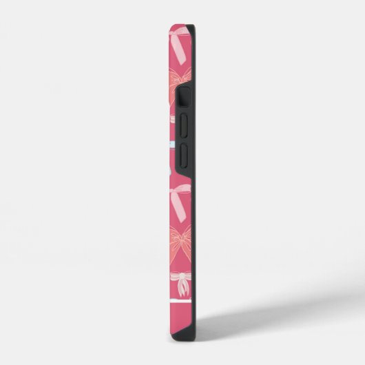 Girly Coquette Bows iPhone Hülle (Linke Seite)