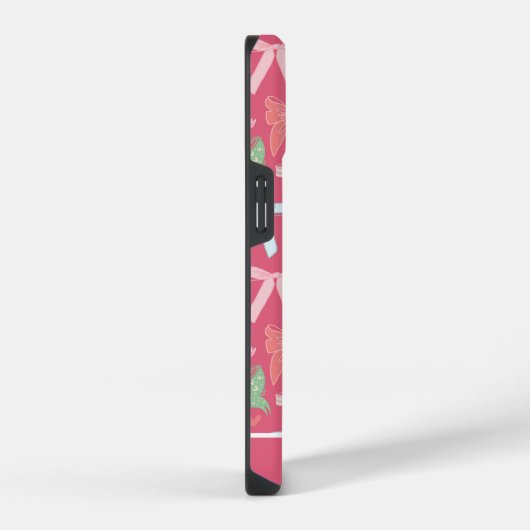 Girly Coquette Bows iPhone Hülle (Rechte Seite)