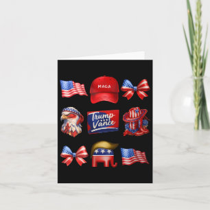 Girly Coquette Trump Vance 2024 Trump Girl Republi Karte