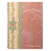 Girly Coral Rose Ivory Champagne Notizblock (Vorderseite)