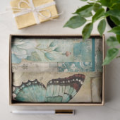 Girly Cotattcore Floral Collage Seidenpapier (Geschenk)