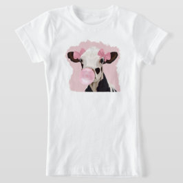 Girly Cow blasen Pink Bubblegum Blase T-Shirt