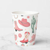 Girly Cowboy Pappbecher (Rückseite)