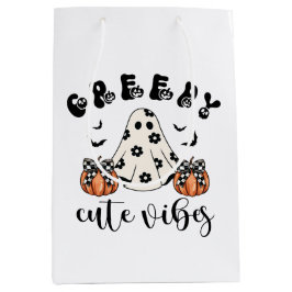 Girly Creepy Niedlich Vibes Coquette Ghost & Pumpk Mittlere Geschenktüte