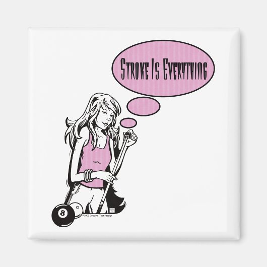 Girly Cue Magnet (Vorne)