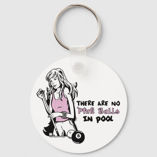 Girly Cue Schlüsselanhänger (Vorderseite)