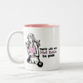 Girly Cue Zweifarbige Tasse (Links)