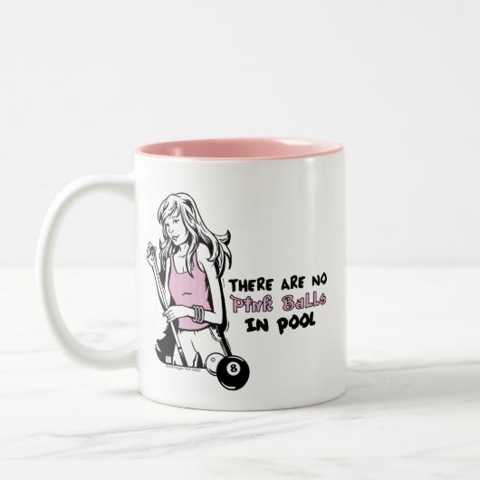 Girly Cue Zweifarbige Tasse (Links)