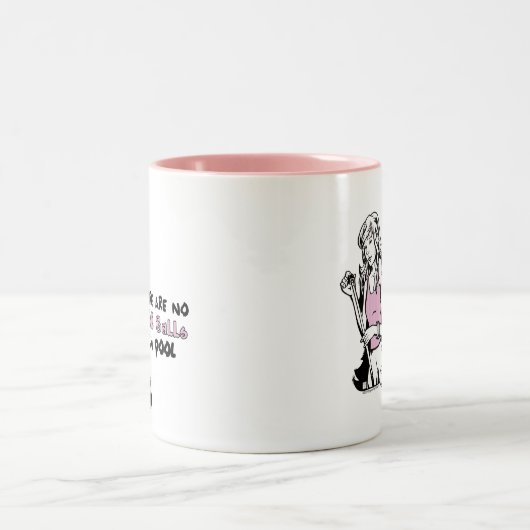 Girly Cue Zweifarbige Tasse (Mittel)