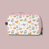 Girly Cupcake Monogramm Waschbeutel