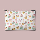 Girly Cupcake Monogramm Zubehörtasche