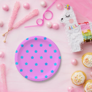 Girly Daisy Pink/ Aqua> Iphone 6 Hülle Pappteller
